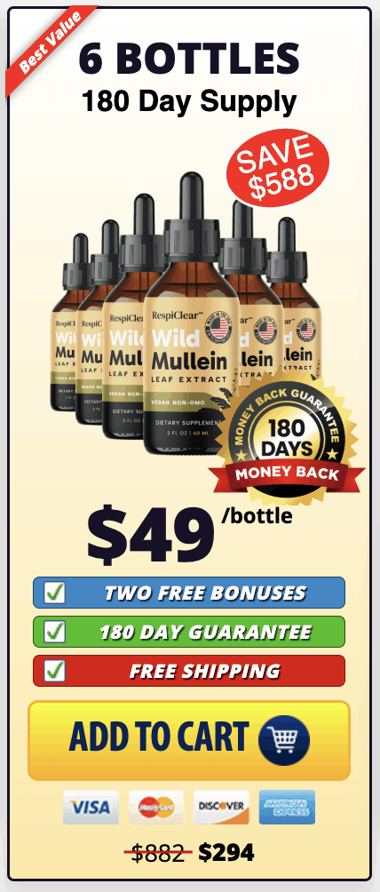 RespiClear six bottles